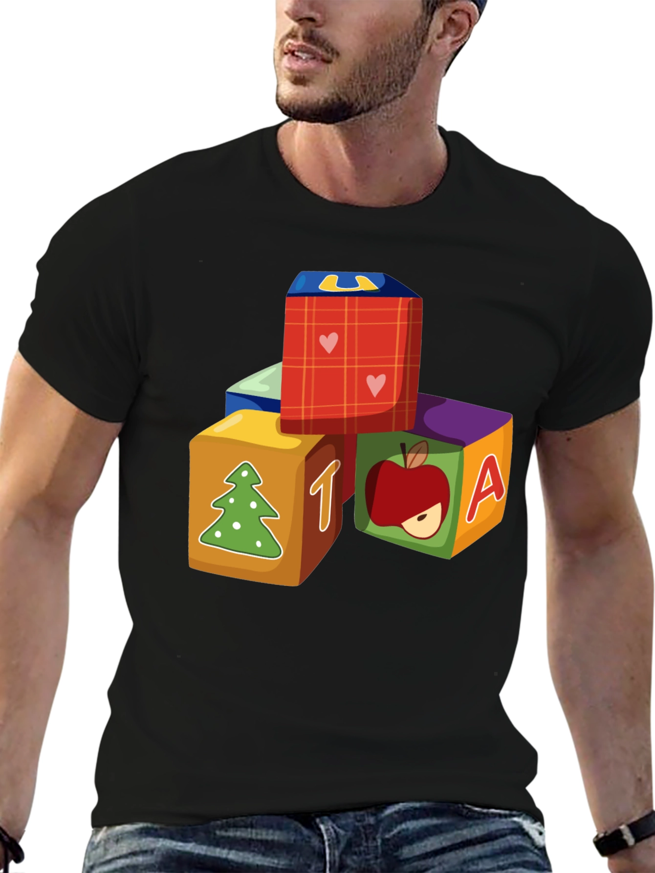 Alphabet Block Graphic T-Shirt