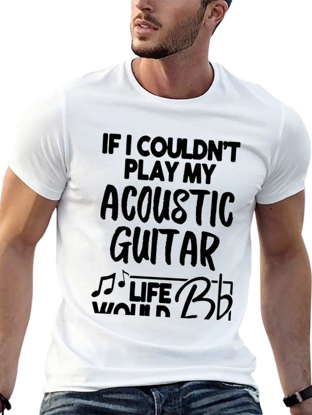 Acoustic Guitar T-Shirt - Music Lover Tee