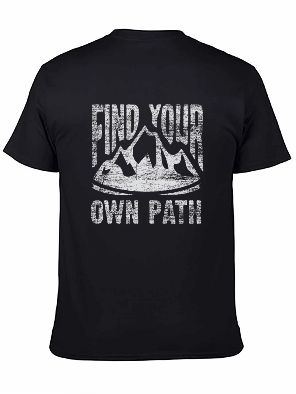 Find Your Own Path T-Shirt Black Cotton Graphic Tee