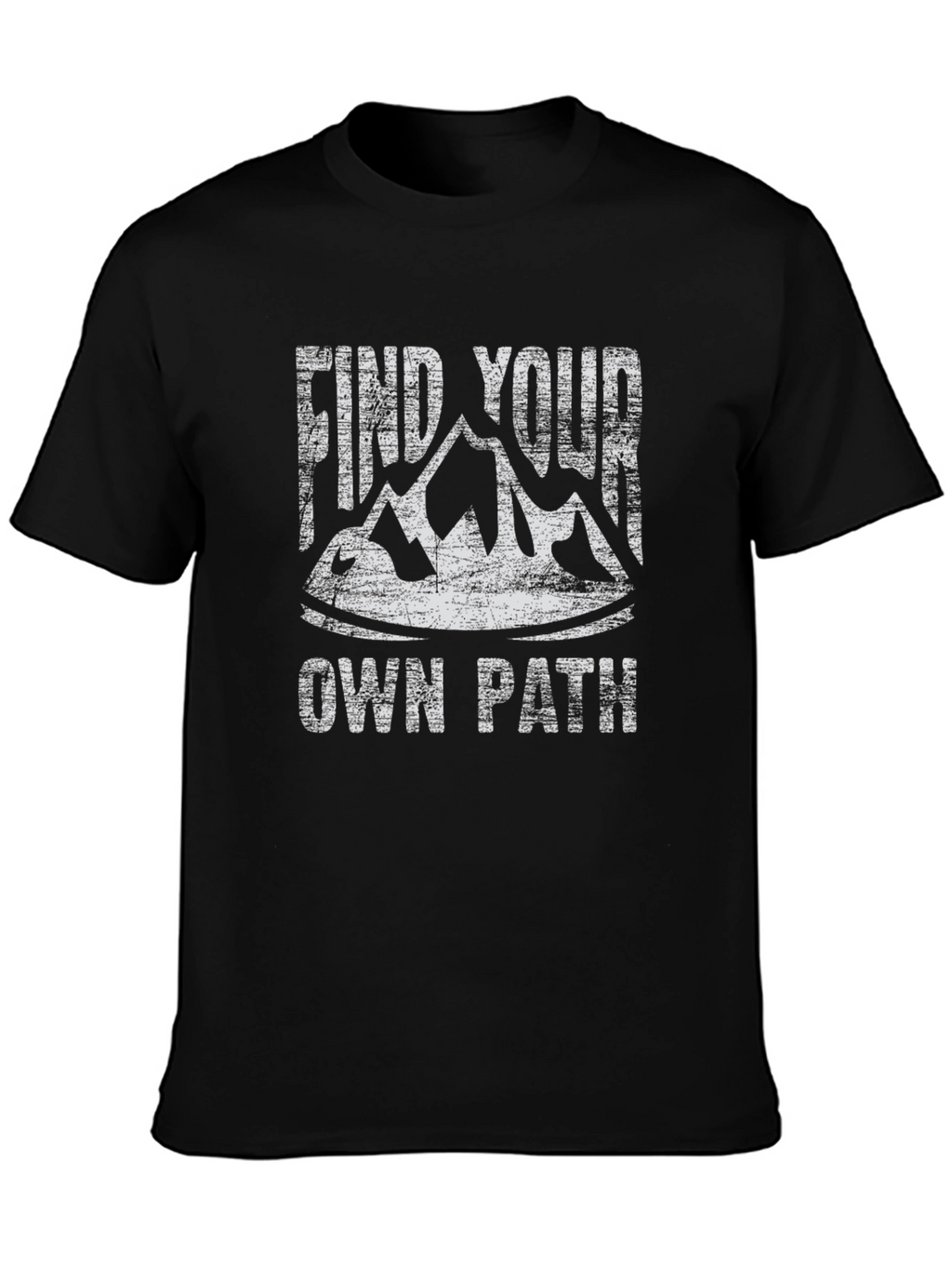 Find Your Own Path T-Shirt Black Cotton Graphic Tee
