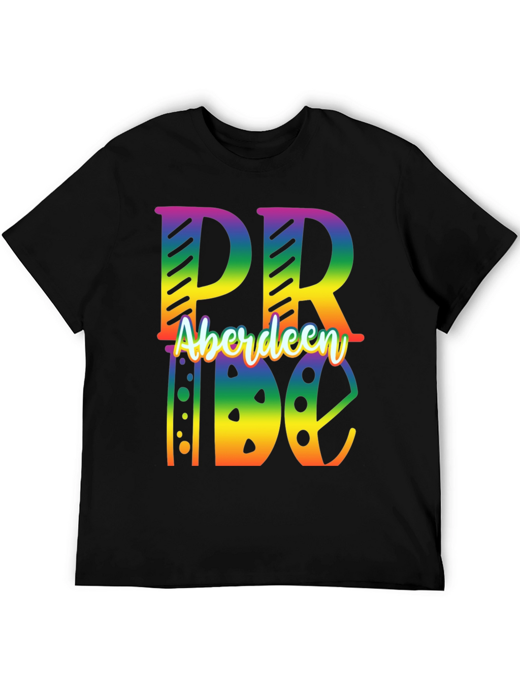 Aberdeen Pride Rainbow Graphic Tee