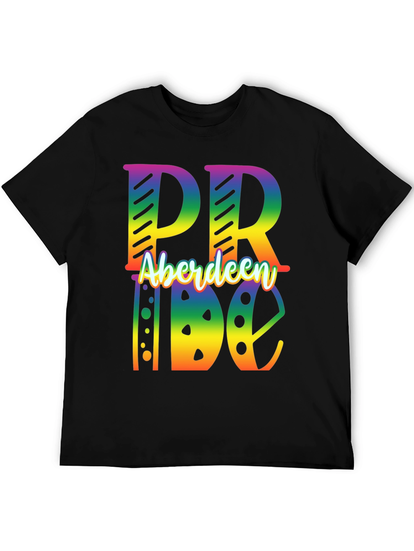 Aberdeen Pride Rainbow Graphic Tee