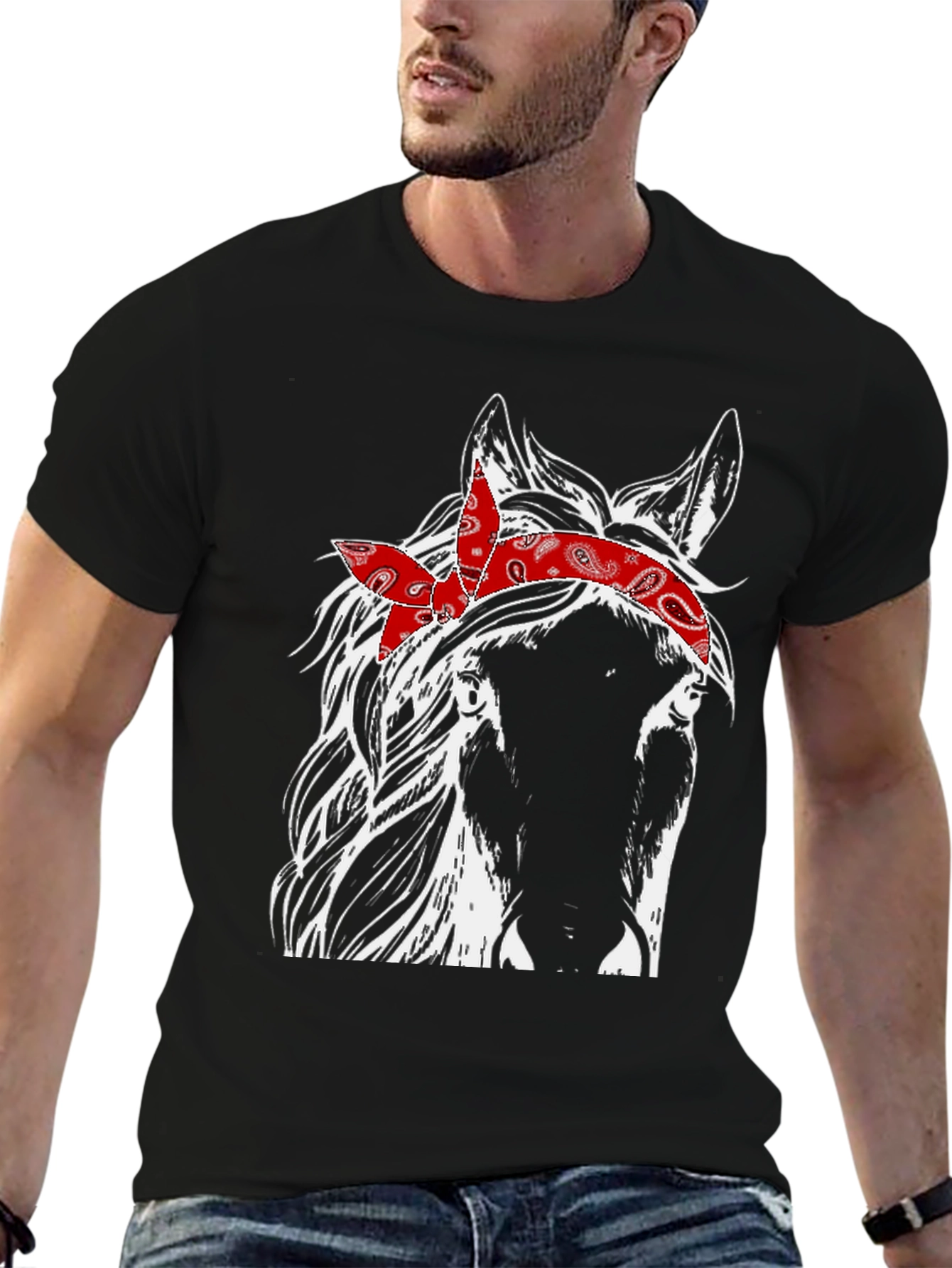 Horse Bandana Graphic Tee