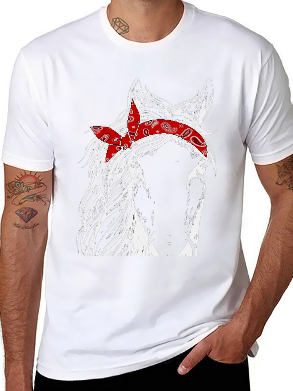 Horse Bandana Graphic Tee
