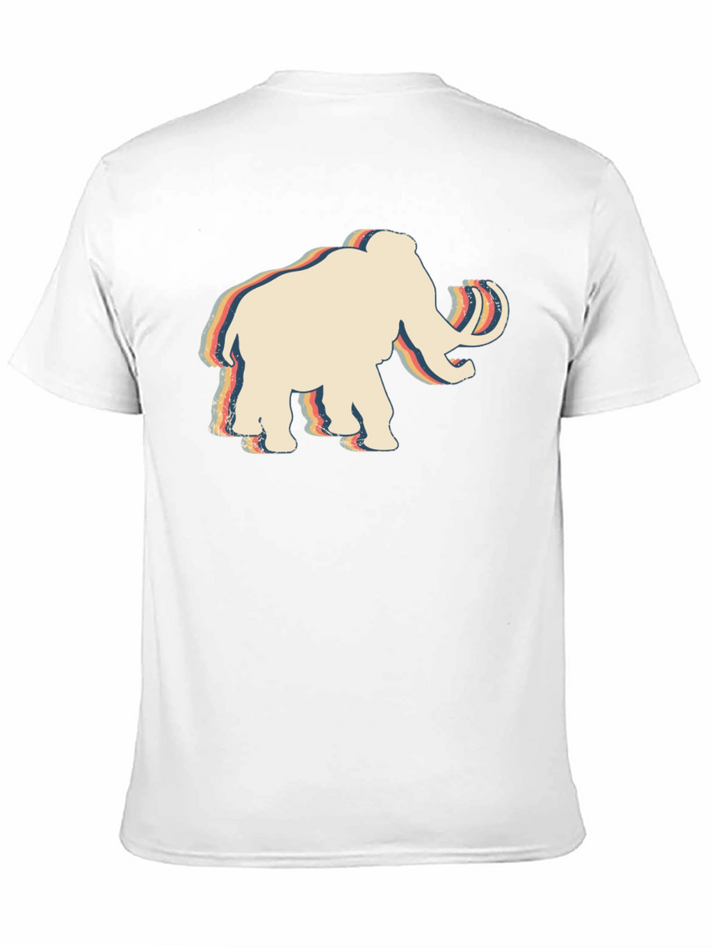 Retro Mammoth Graphic T-Shirt - Black