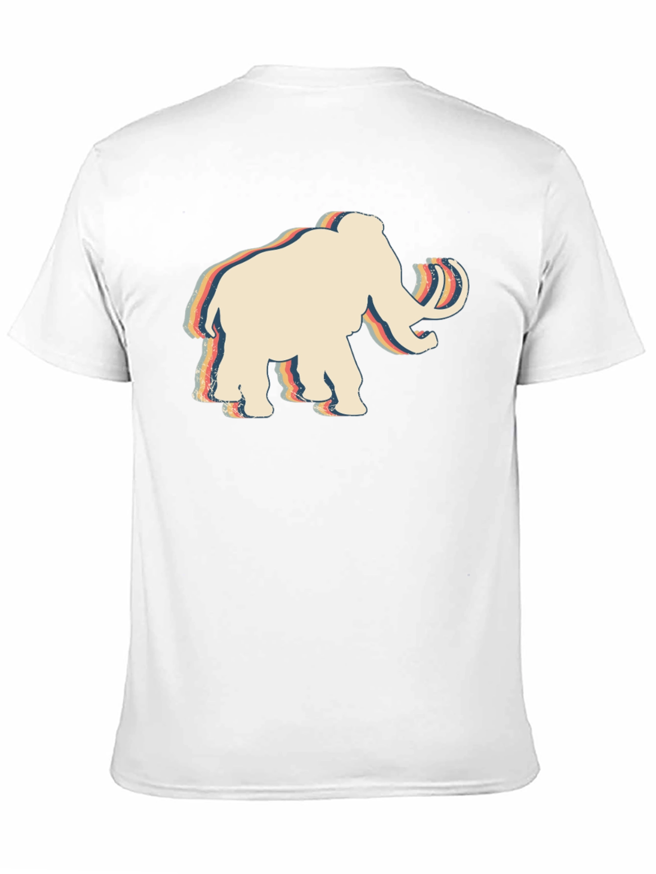Retro Mammoth Graphic T-Shirt - Black