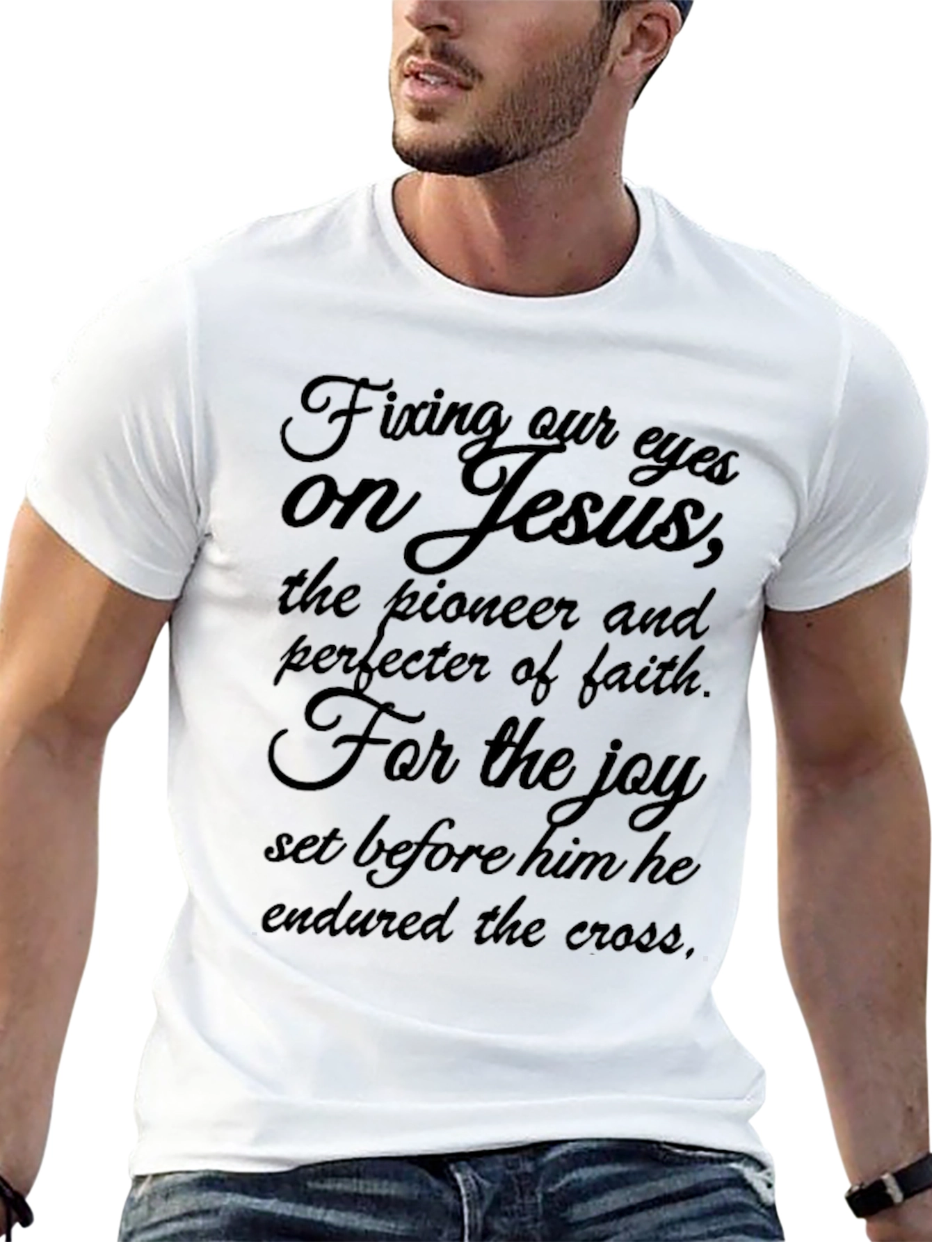 Fixing Our Eyes on Jesus Black T-Shirt