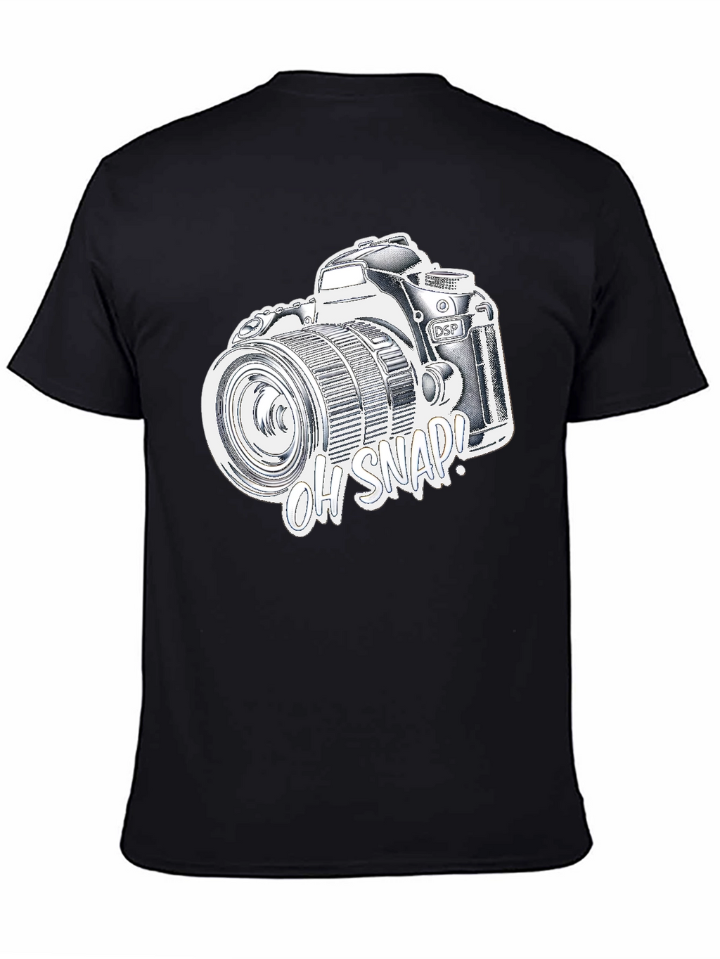 Oh Snap! Camera Graphic T-Shirt - Black