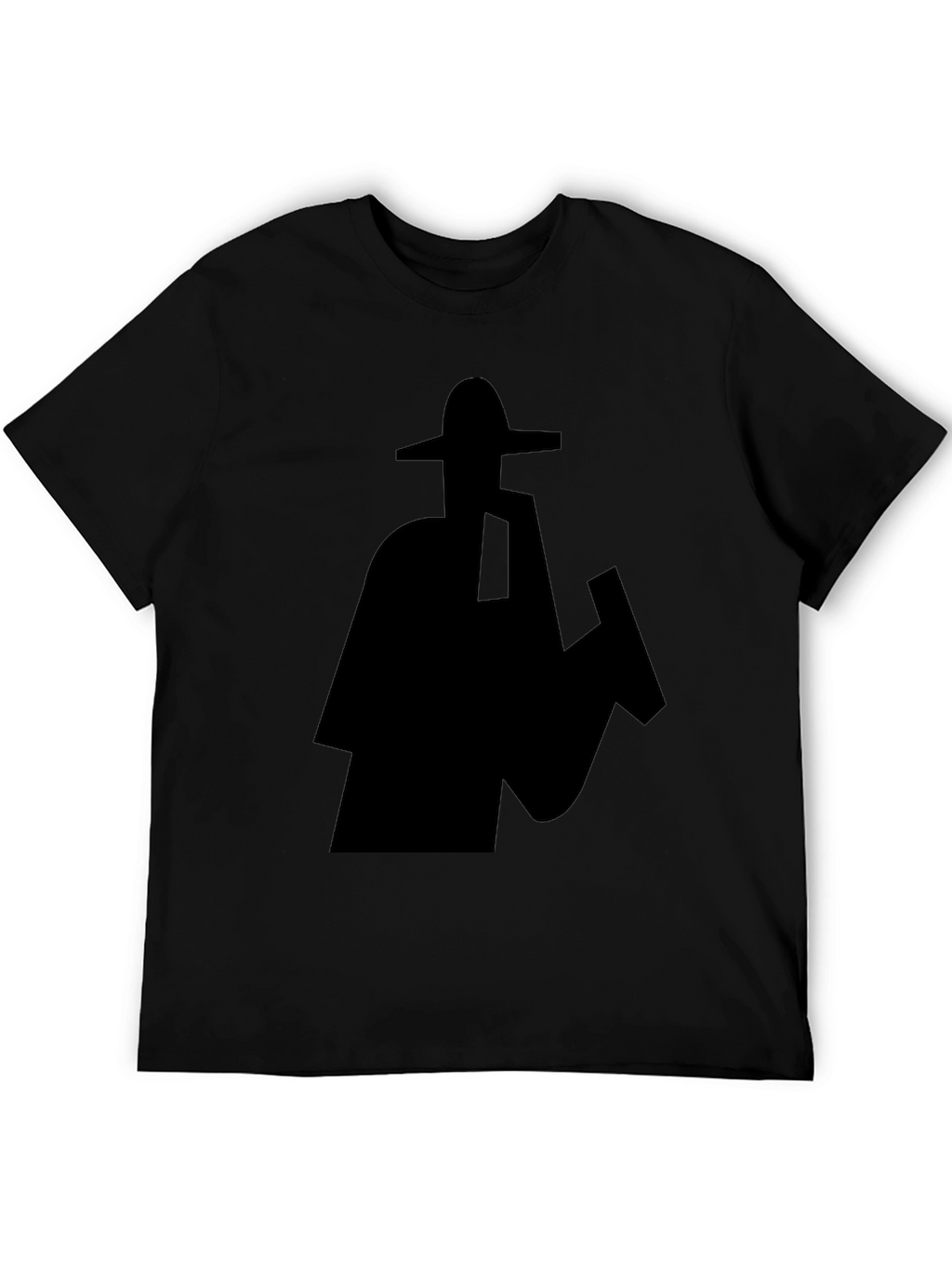 Silhouette Sombrero Graphic Black T-Shirt