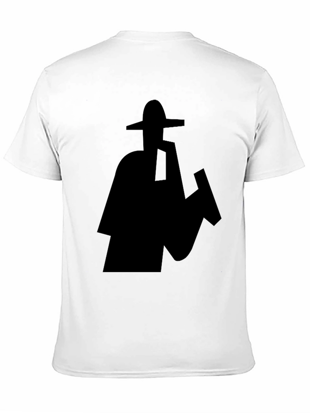 Silhouette Sombrero Graphic Black T-Shirt