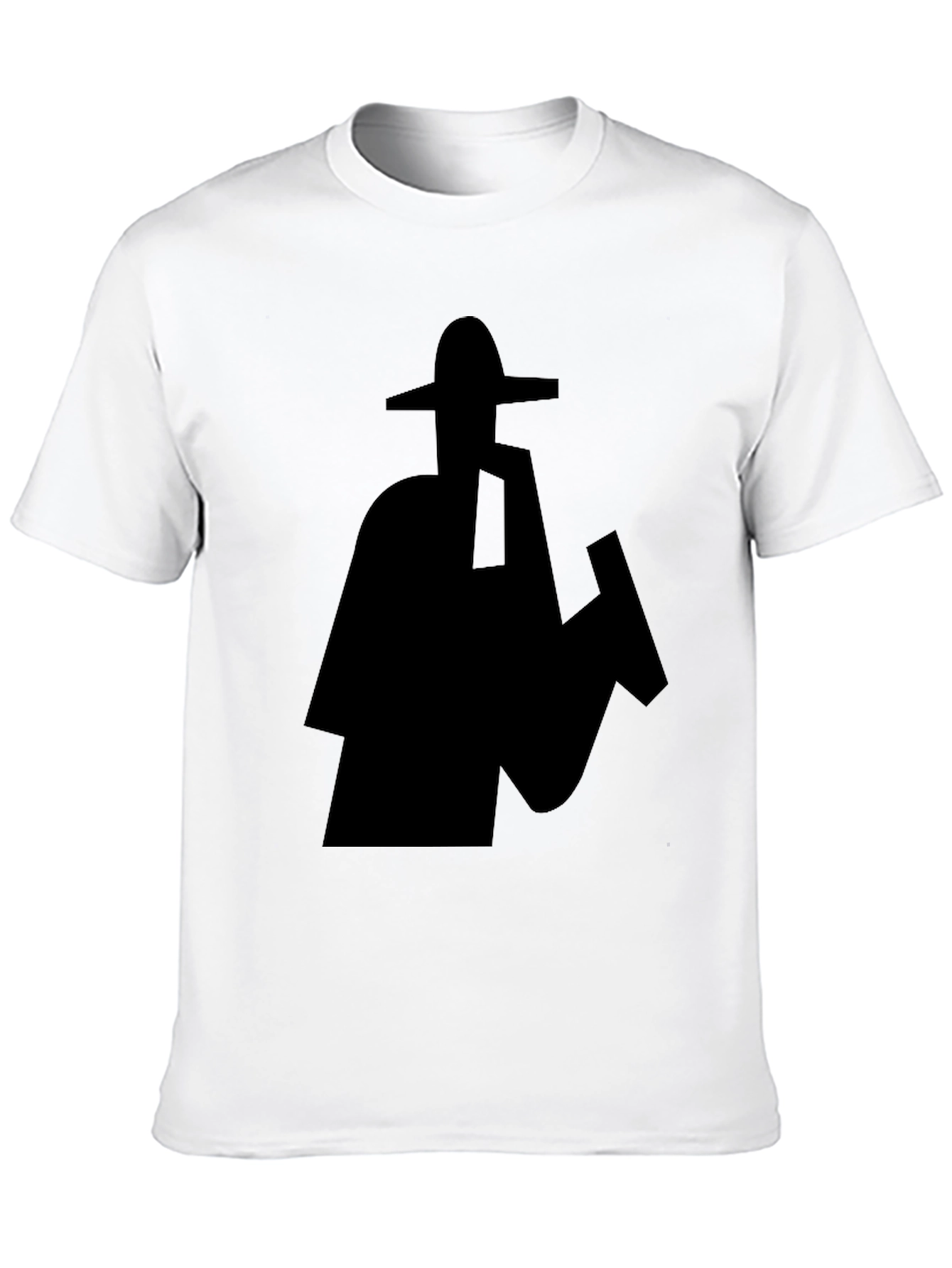 Silhouette Sombrero Graphic Black T-Shirt
