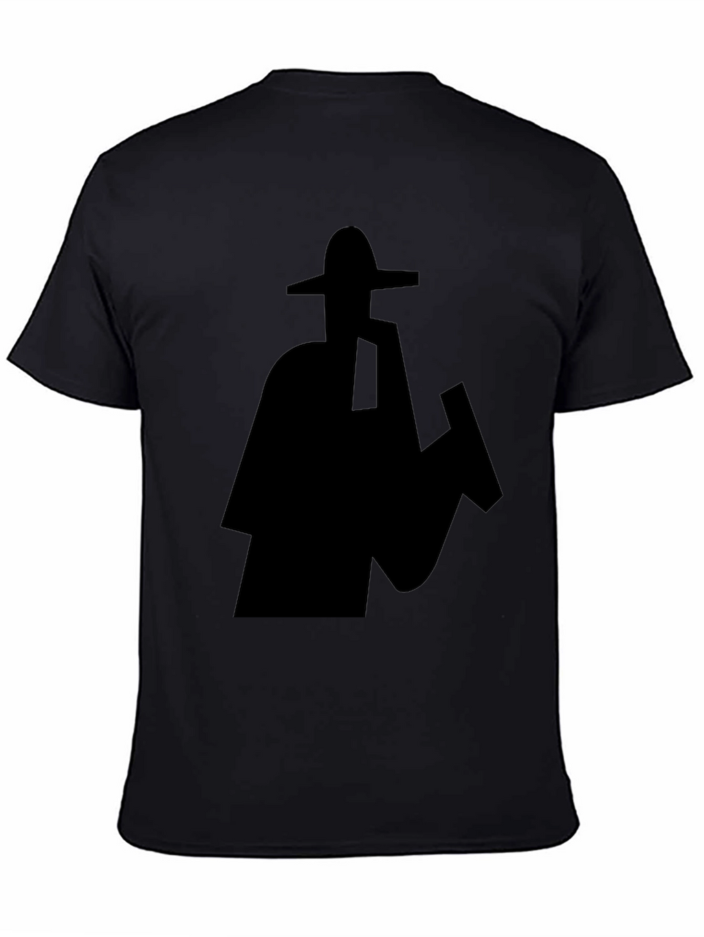 Silhouette Sombrero Graphic Black T-Shirt