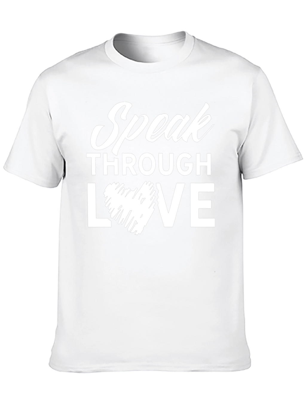 Speak Through Love Black Graphic Tee