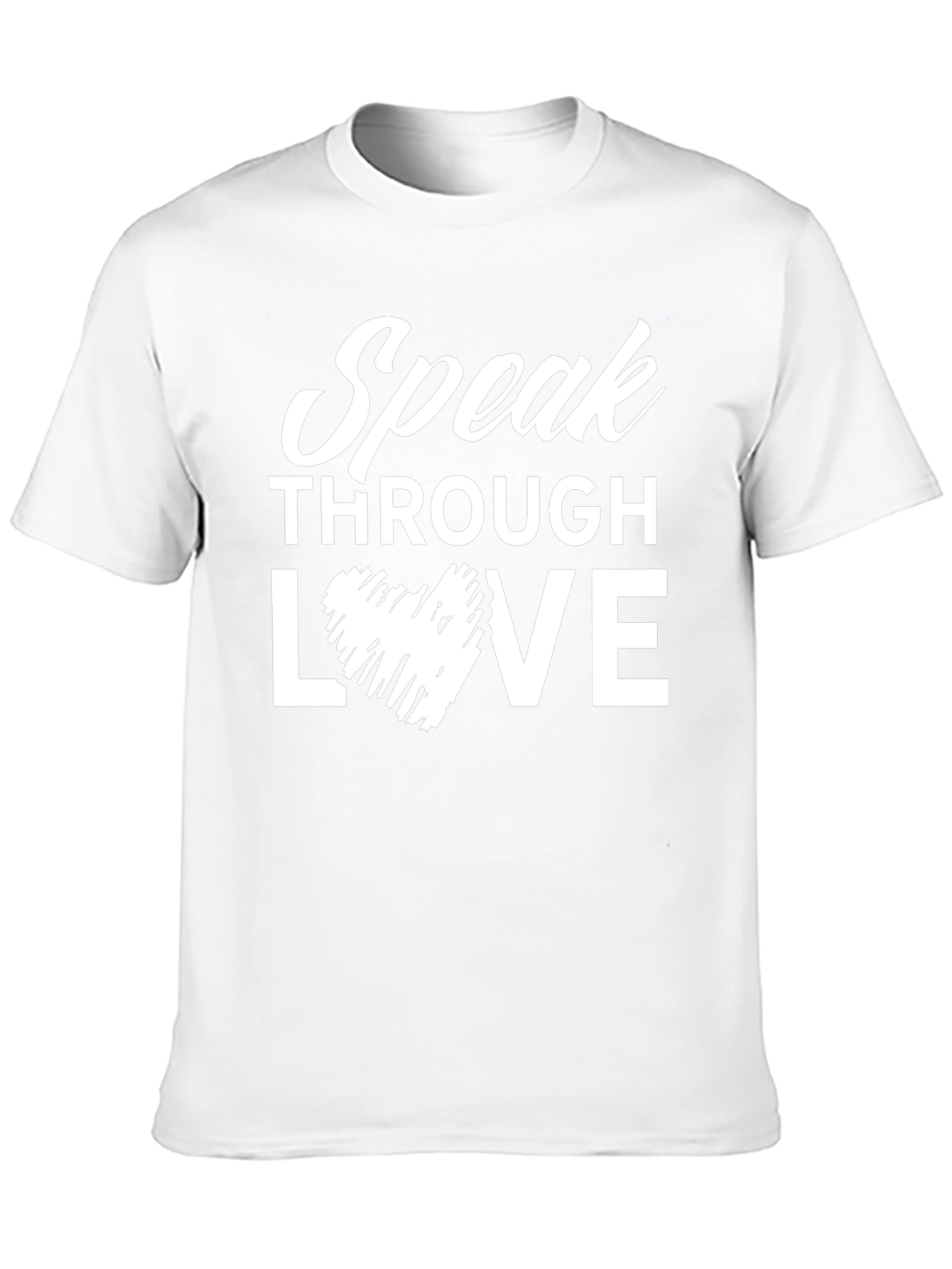 Speak Through Love Black Graphic Tee