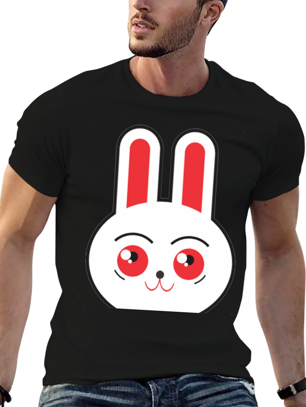 Funny Bunny Graphic T-Shirt