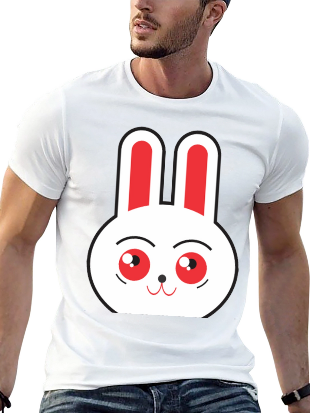 Funny Bunny Graphic T-Shirt