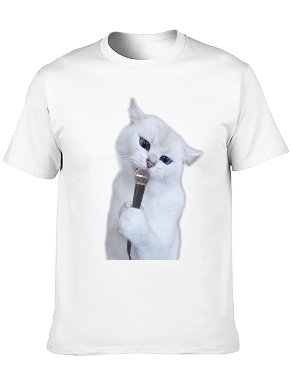 Singing Cat T-Shirt - Unisex Black Tee