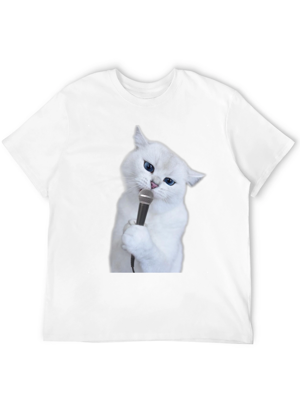 Singing Cat T-Shirt - Unisex Black Tee