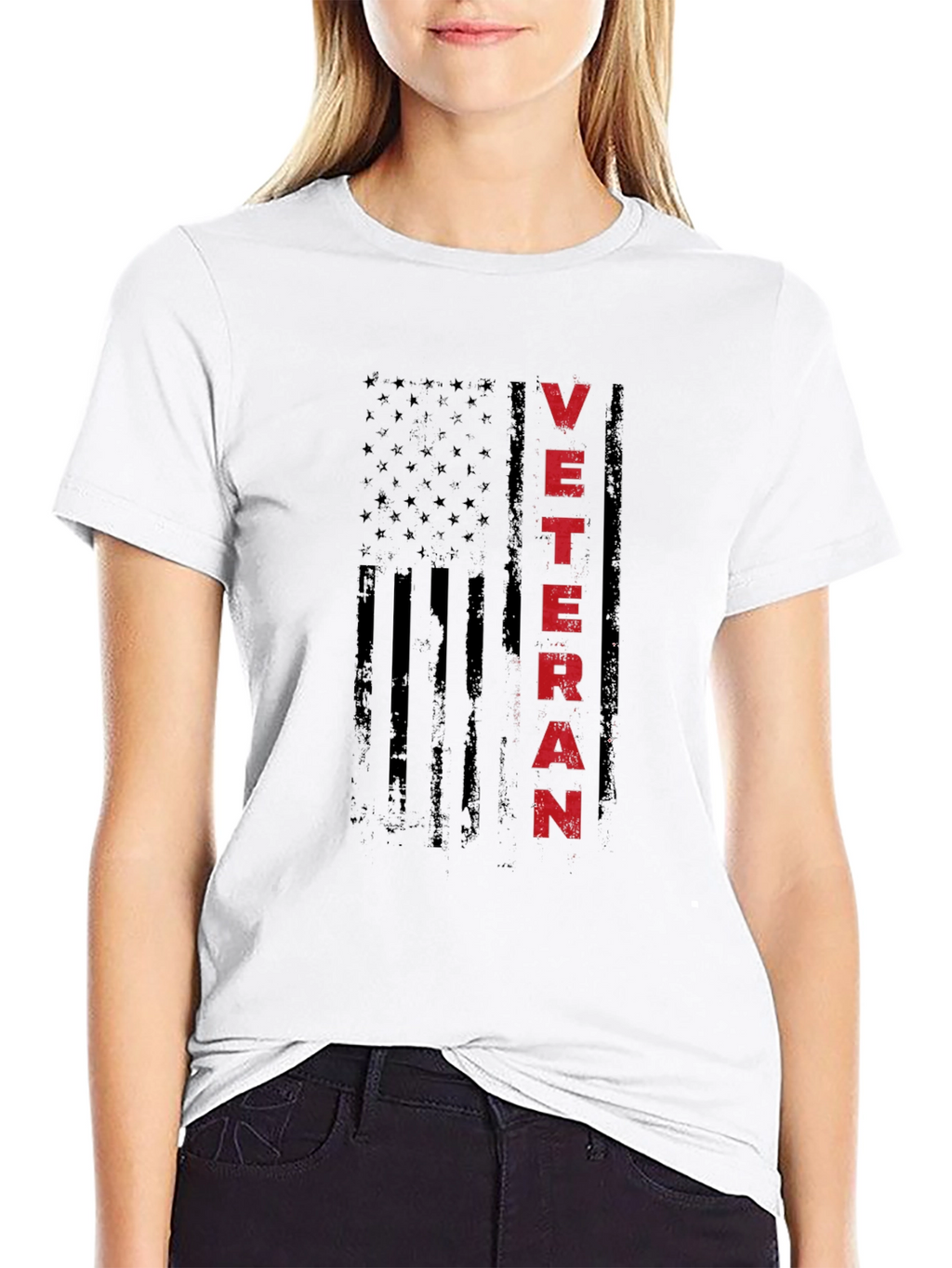 Veteran USA Flag Graphic T-Shirt