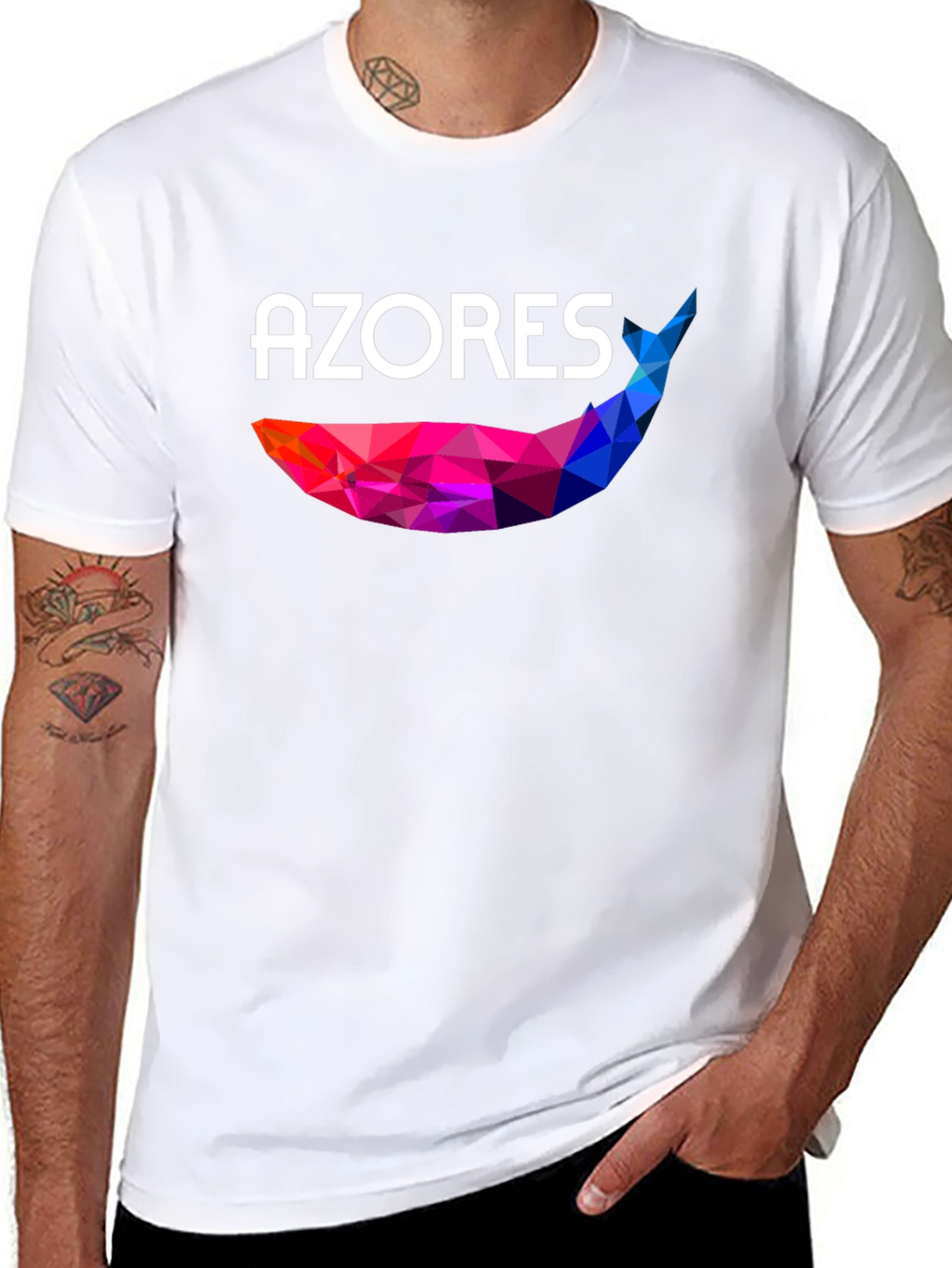 Azores Whale Geometric T-Shirt