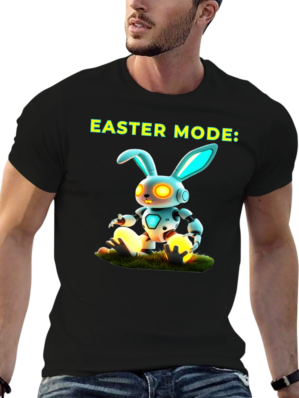 Easter Mode Robot Bunny T-Shirt