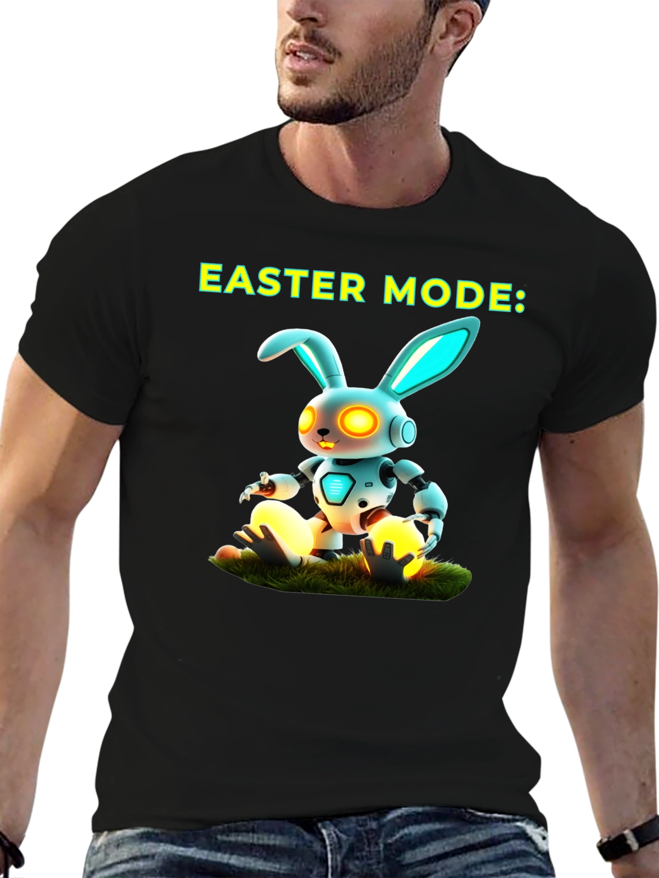 Easter Mode Robot Bunny T-Shirt