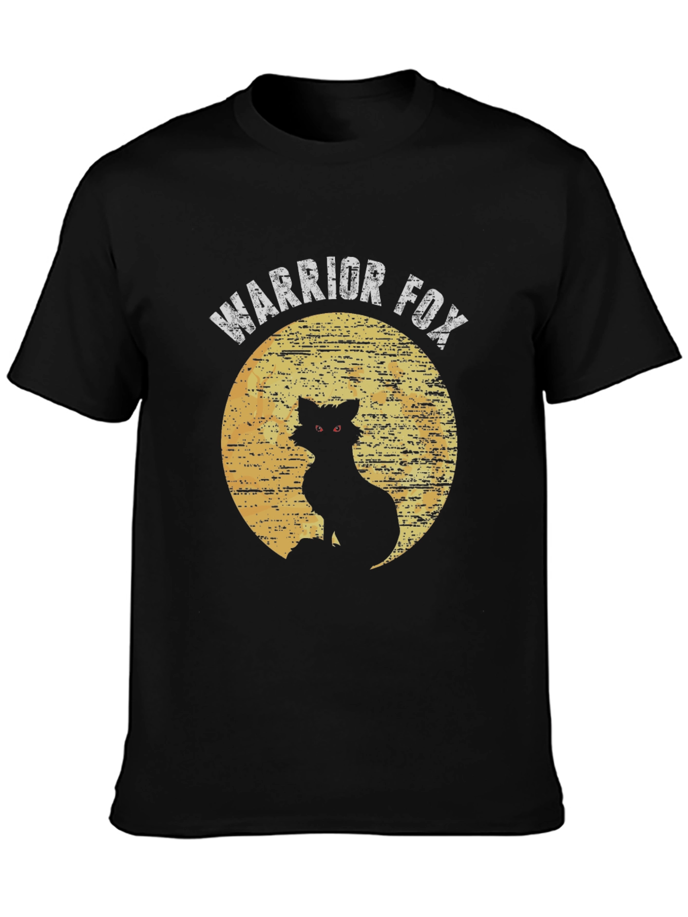 Warrior Fox Graphic Tee - Black T-Shirt