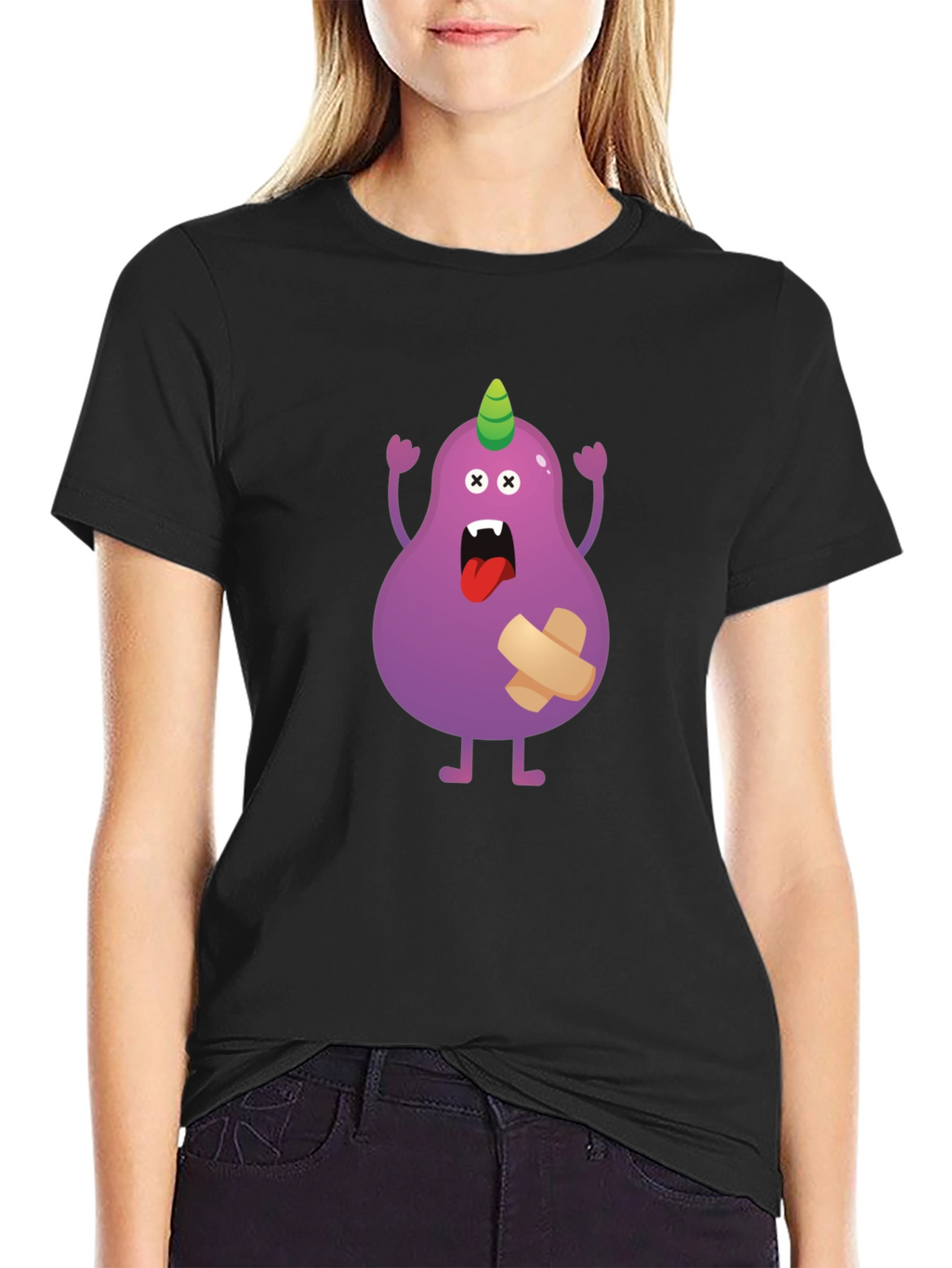 Monster Cartoon Graphic T-Shirt