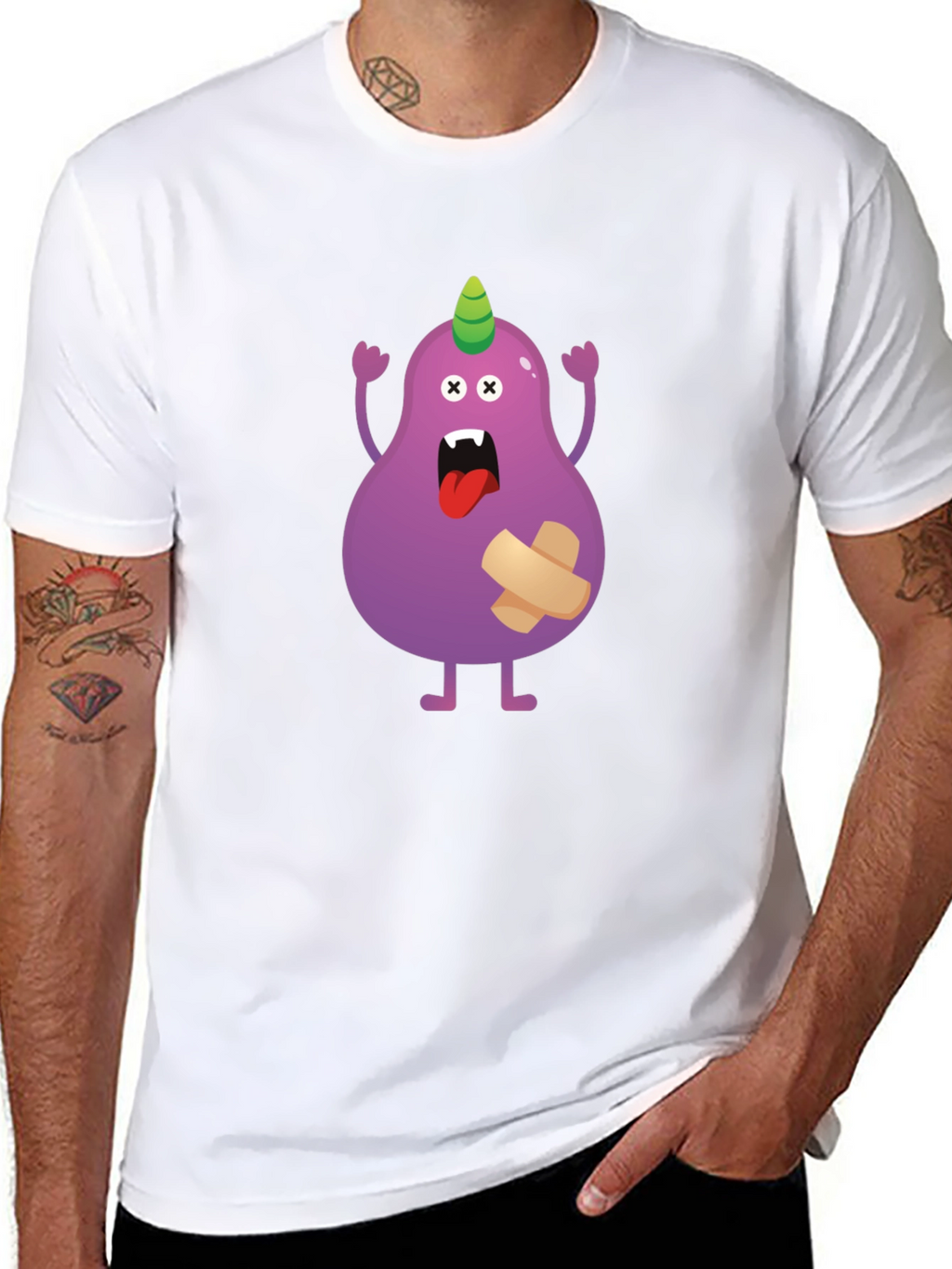 Monster Cartoon Graphic T-Shirt