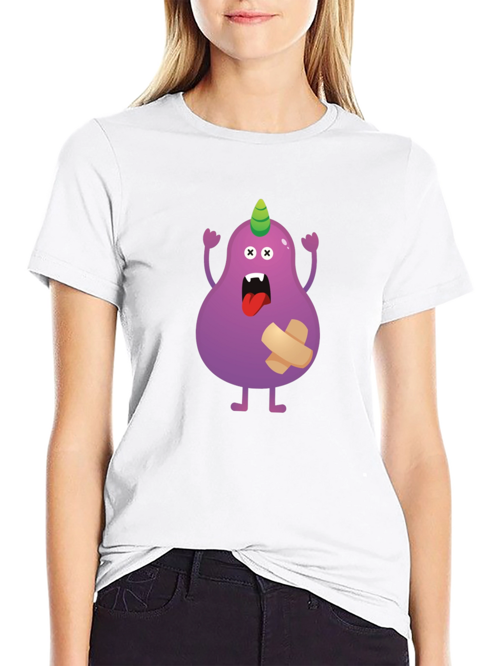 Monster Cartoon Graphic T-Shirt