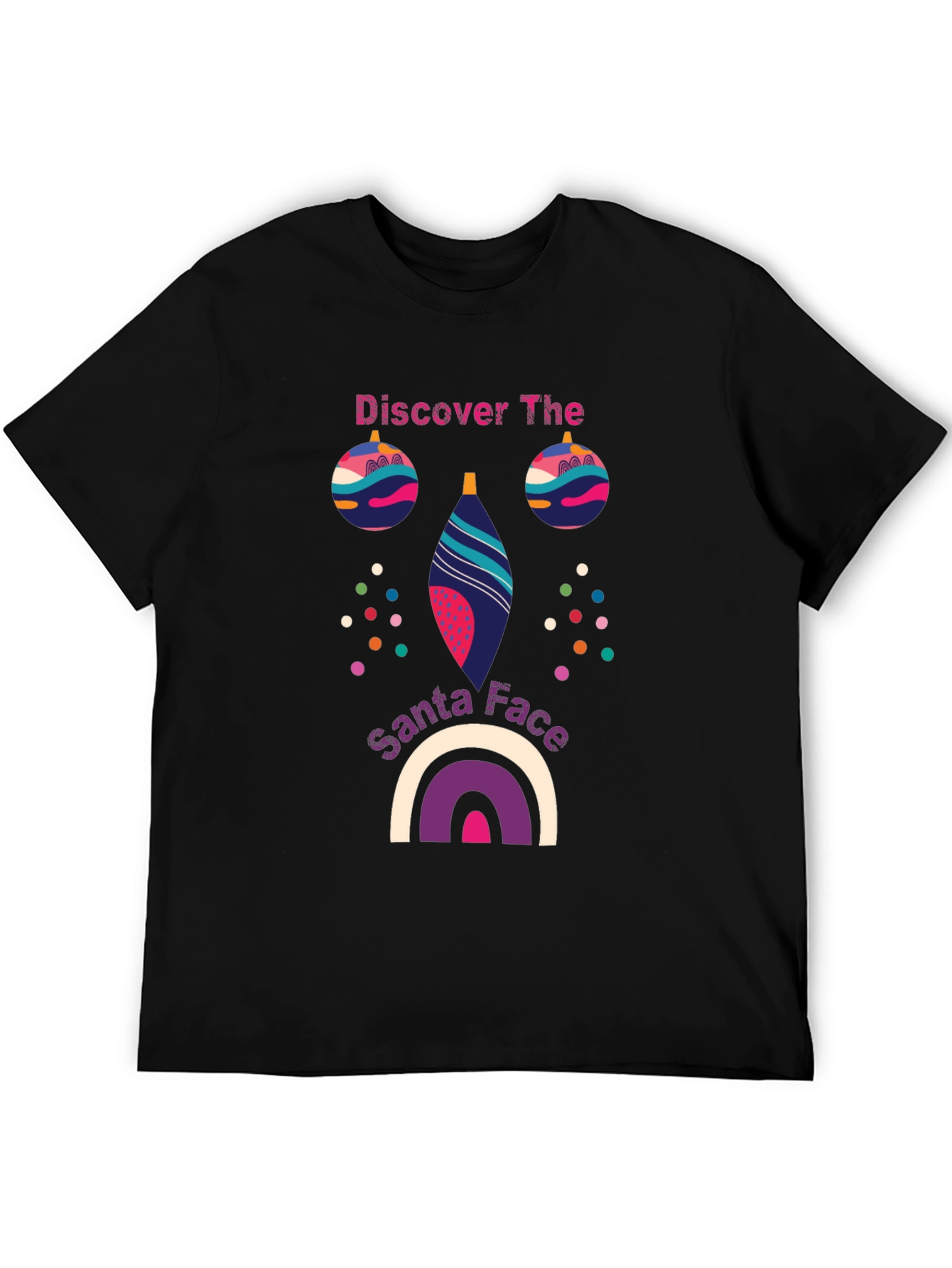 Festive Santa Face Graphic Tee