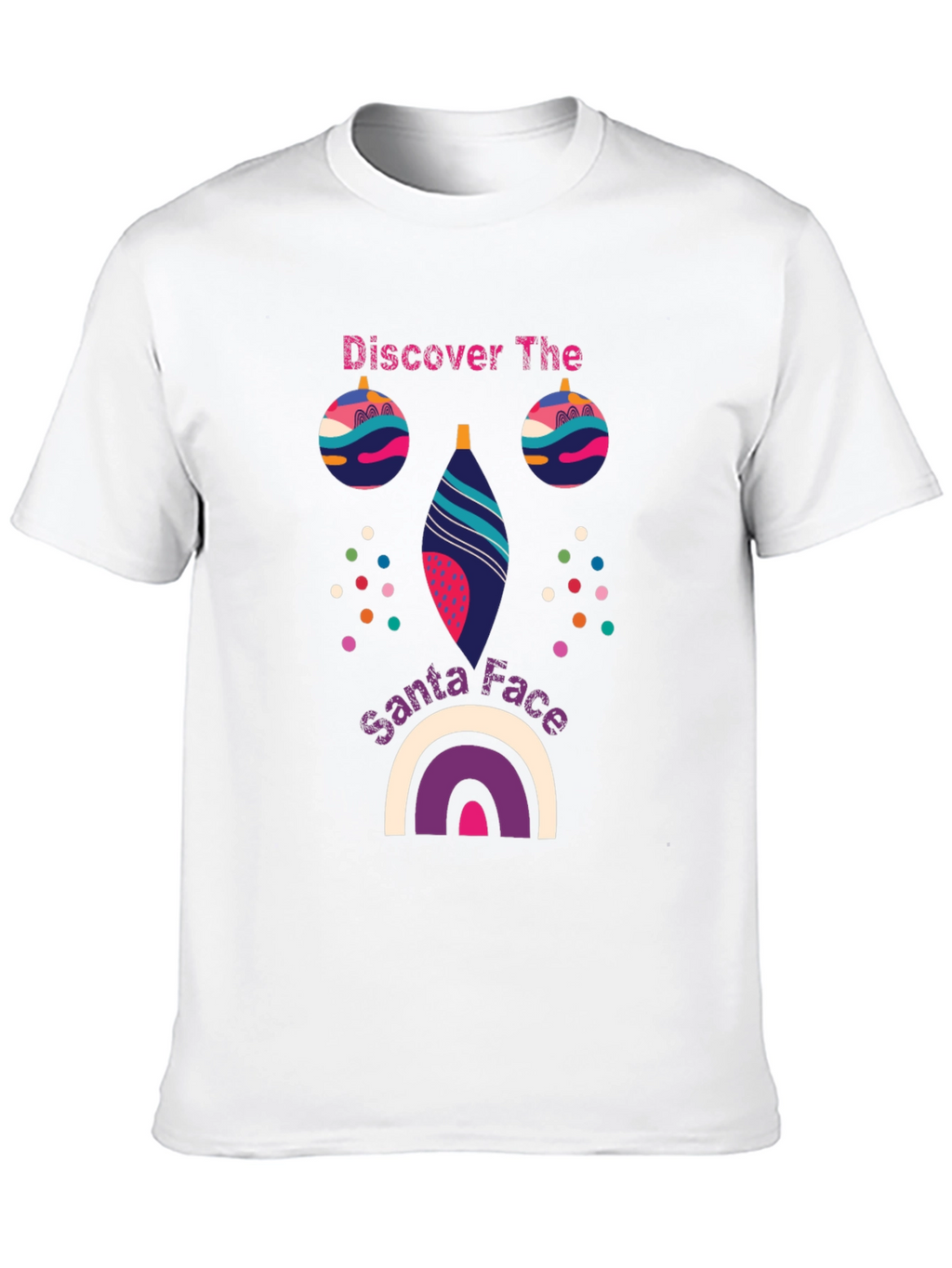 Festive Santa Face Graphic Tee