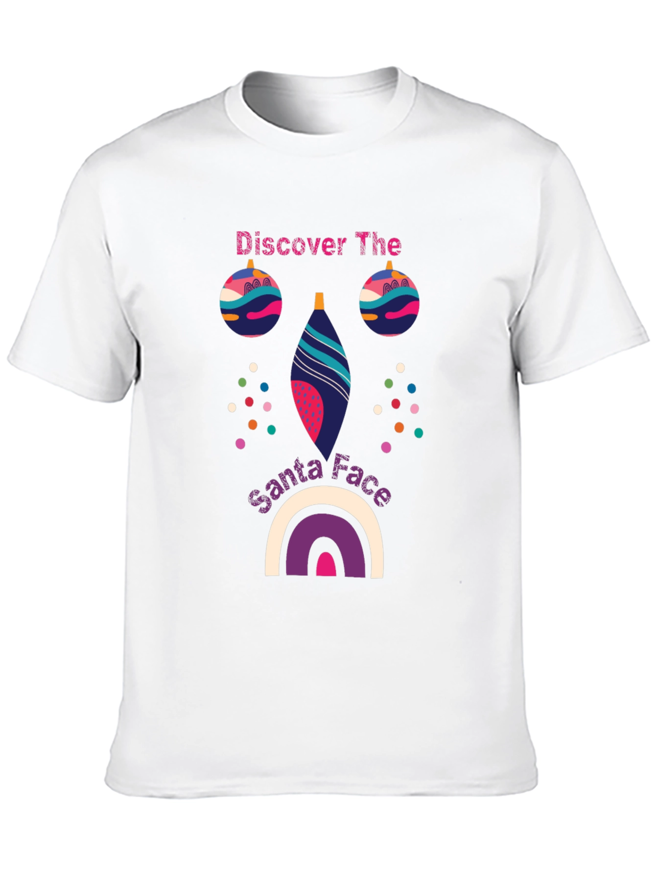Festive Santa Face Graphic Tee