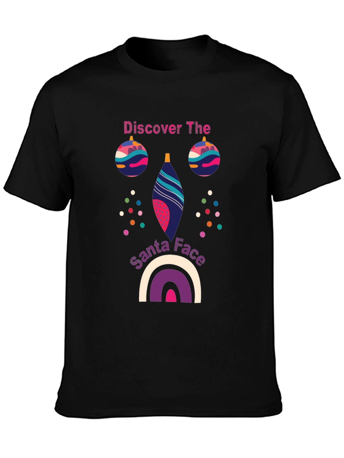 Festive Santa Face Graphic Tee