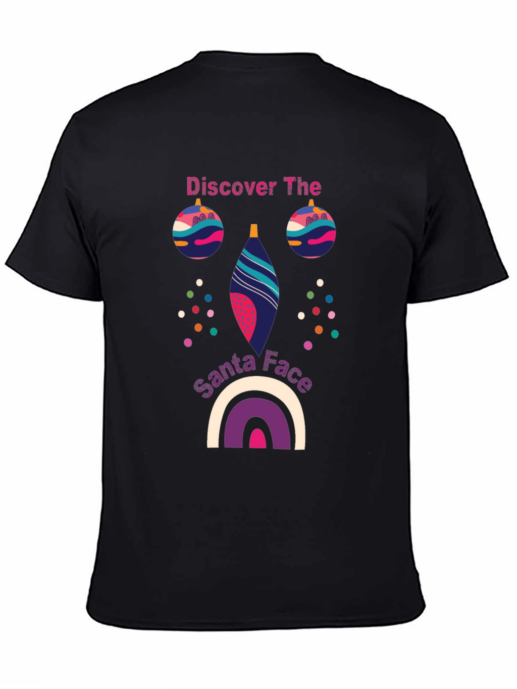 Festive Santa Face Graphic Tee