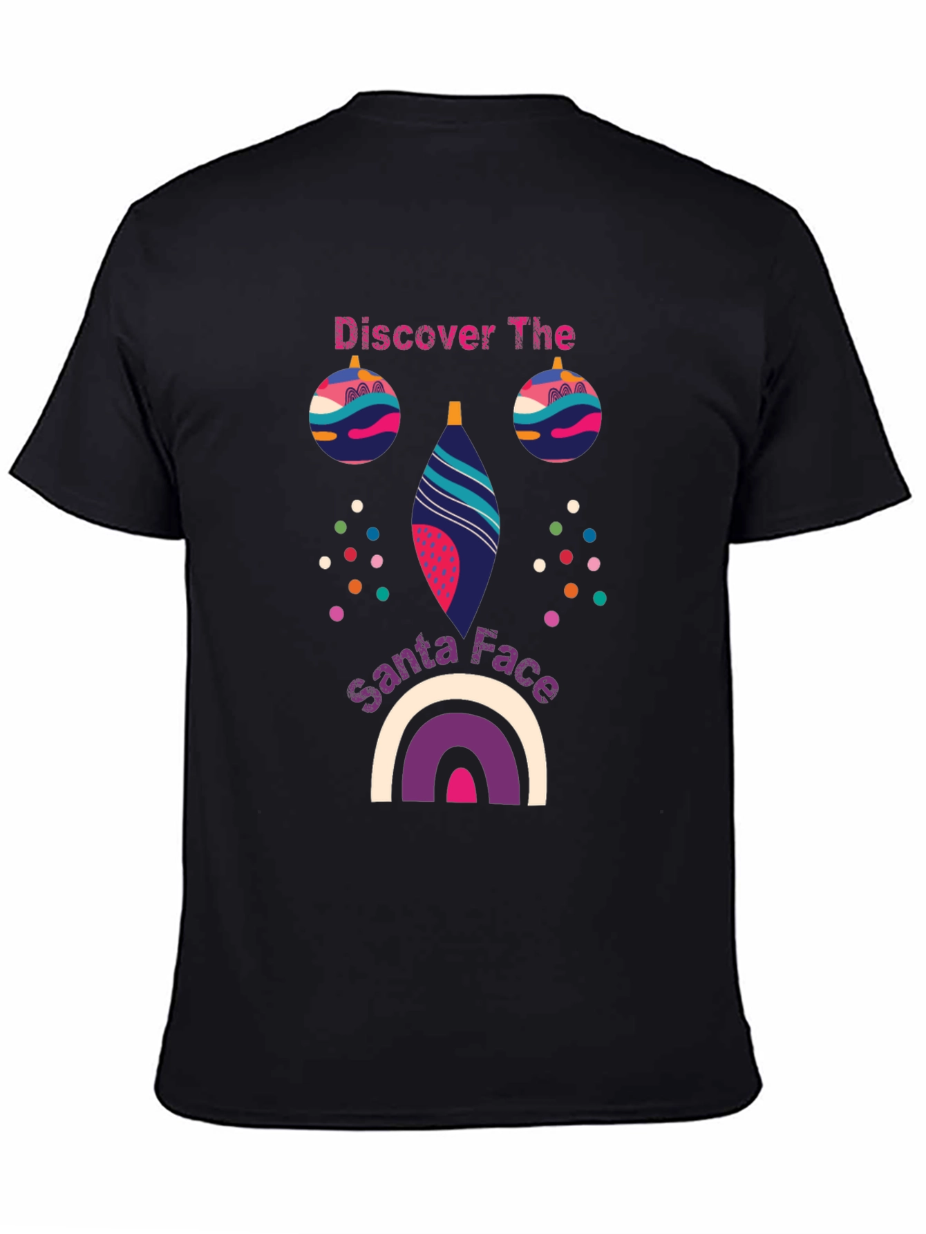Festive Santa Face Graphic Tee
