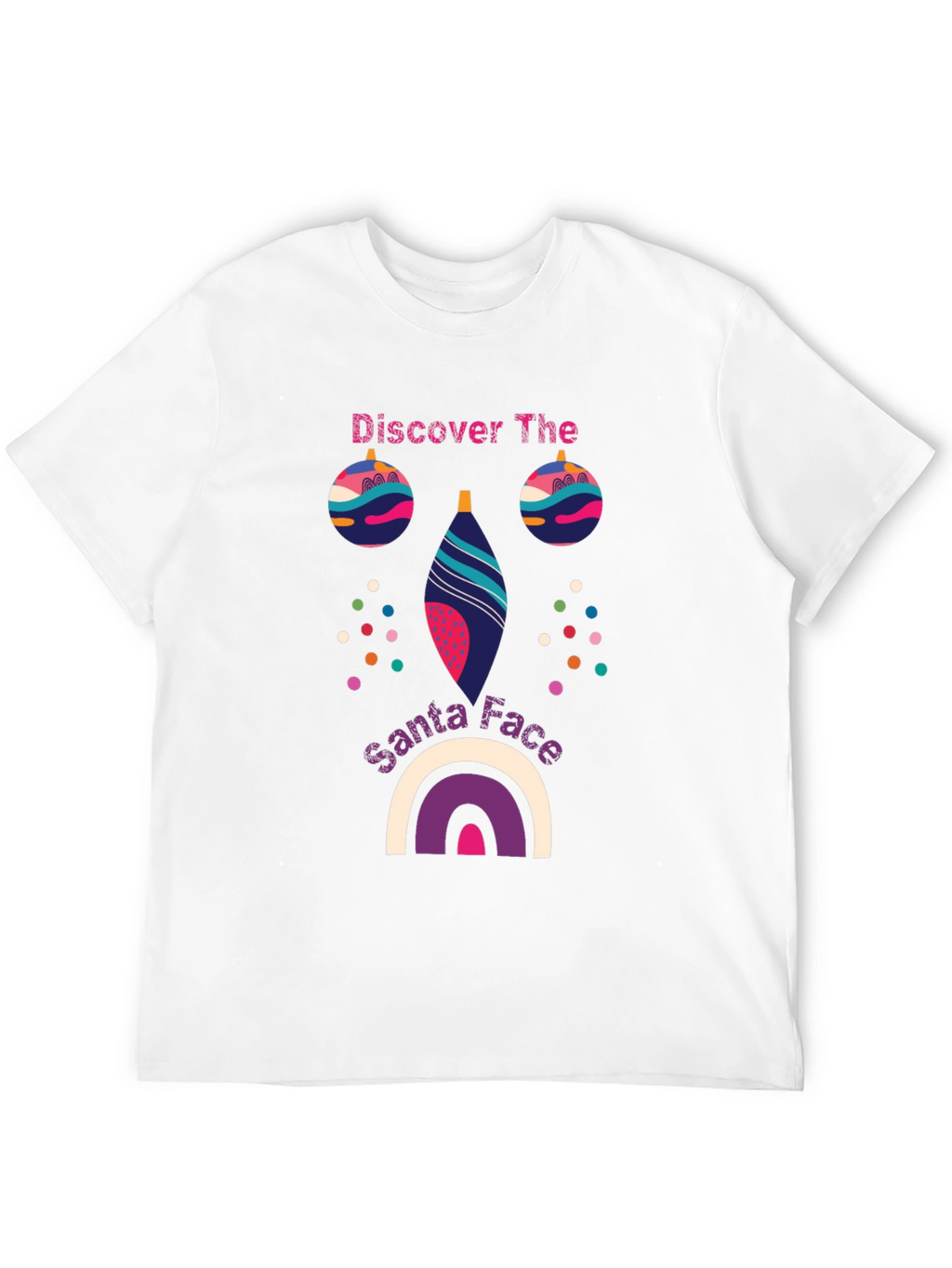 Festive Santa Face Graphic Tee