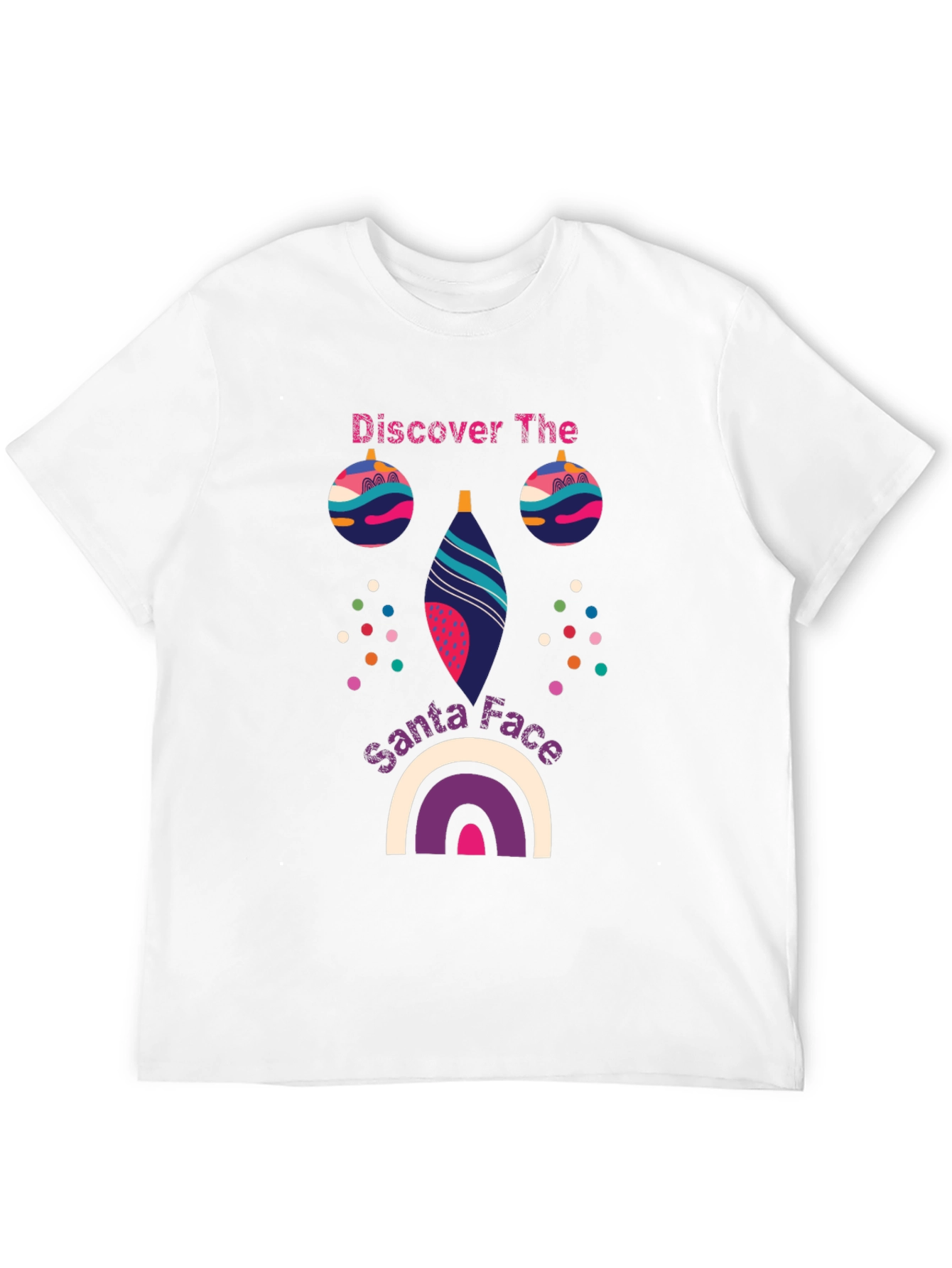 Festive Santa Face Graphic Tee