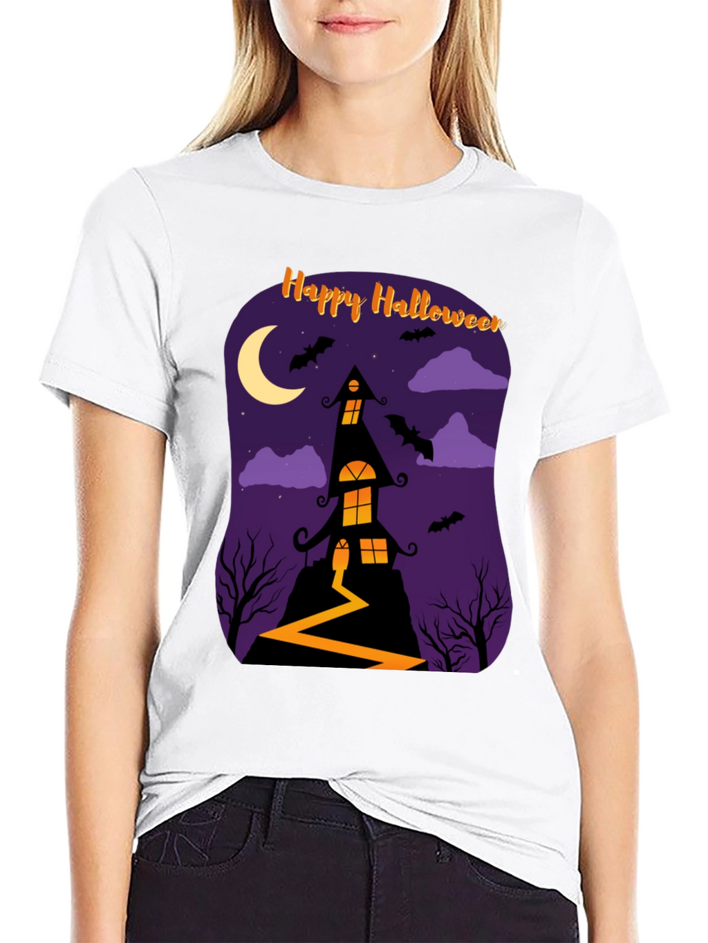 Happy Halloween Haunted House T-Shirt