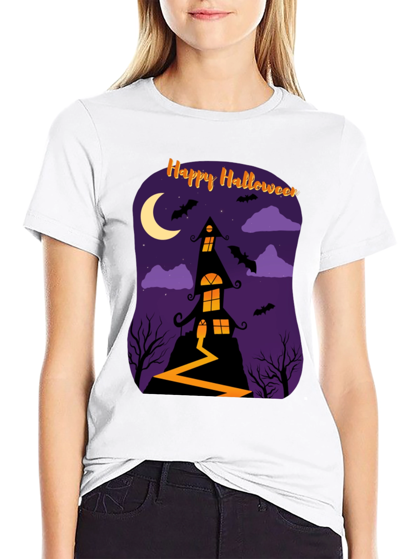 Happy Halloween Haunted House T-Shirt