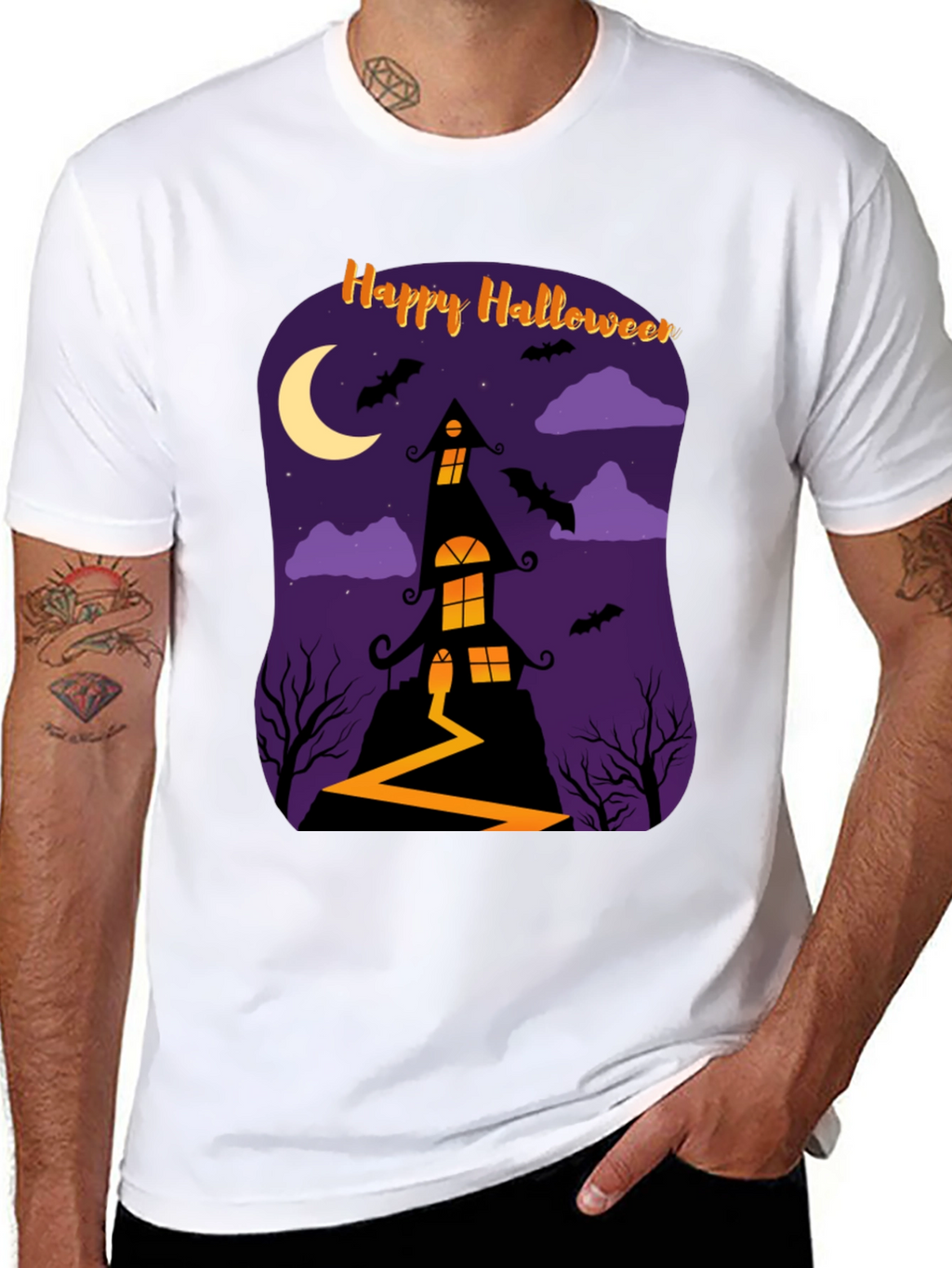 Happy Halloween Haunted House T-Shirt