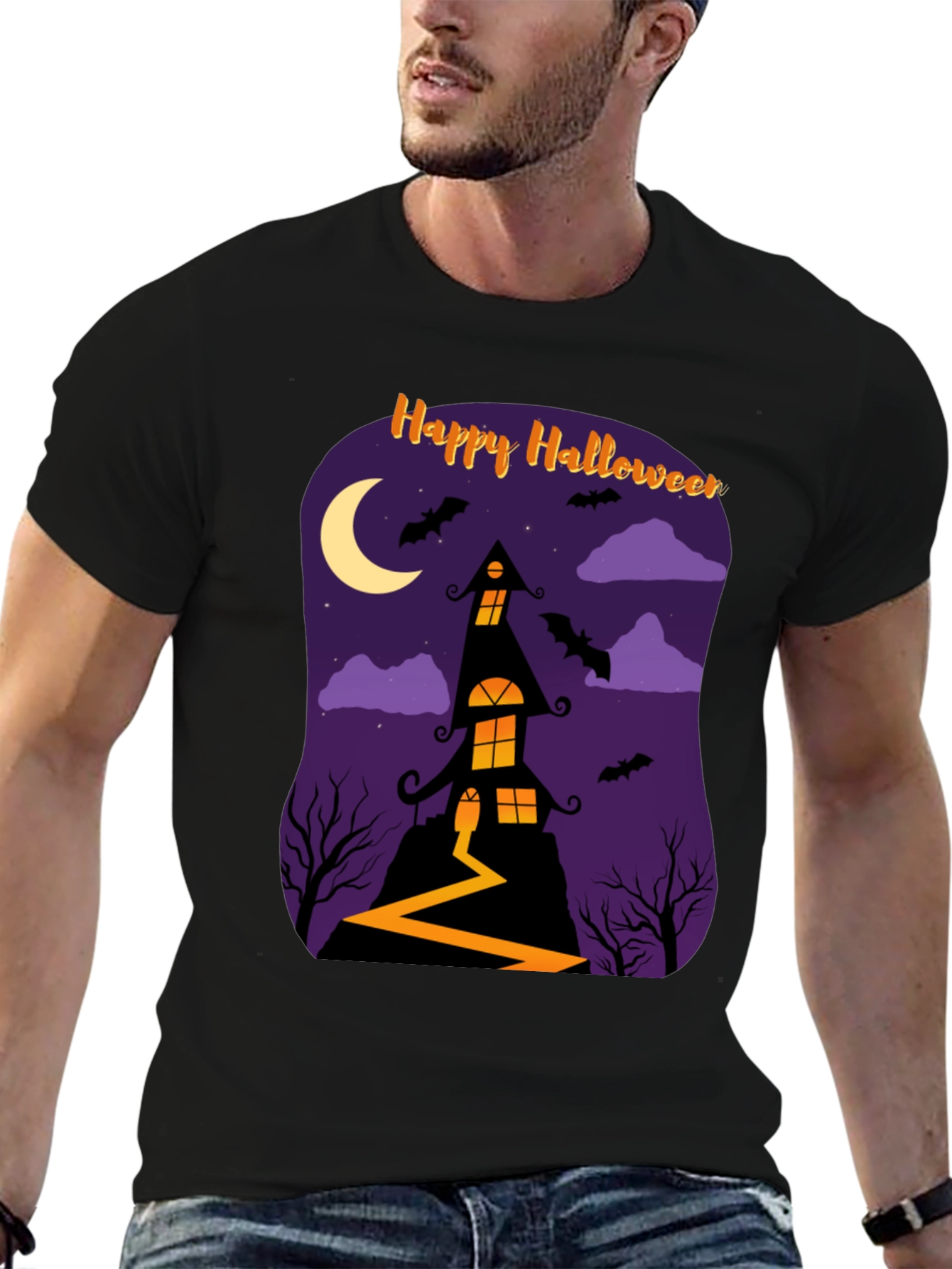 Happy Halloween Haunted House T-Shirt