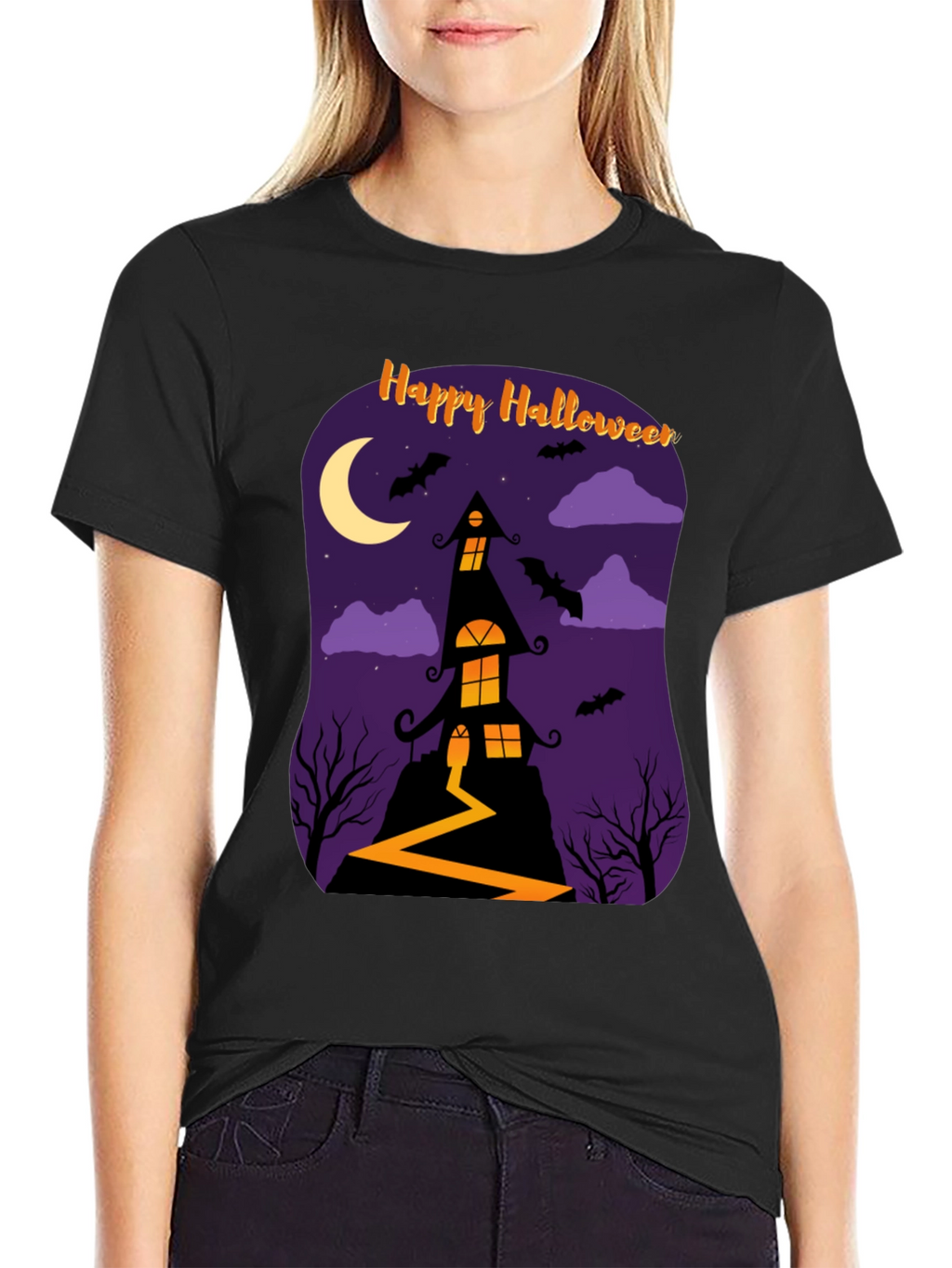 Happy Halloween Haunted House T-Shirt