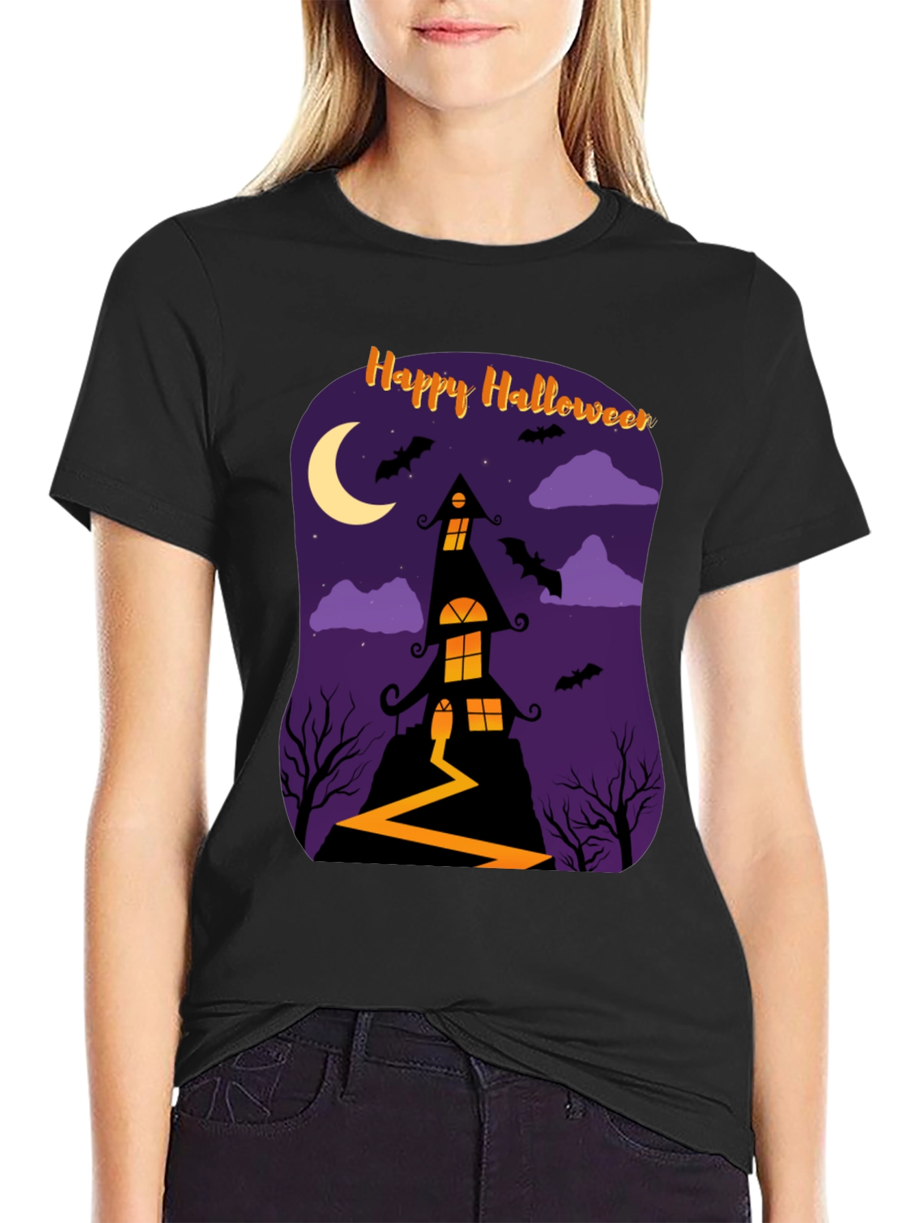 Happy Halloween Haunted House T-Shirt
