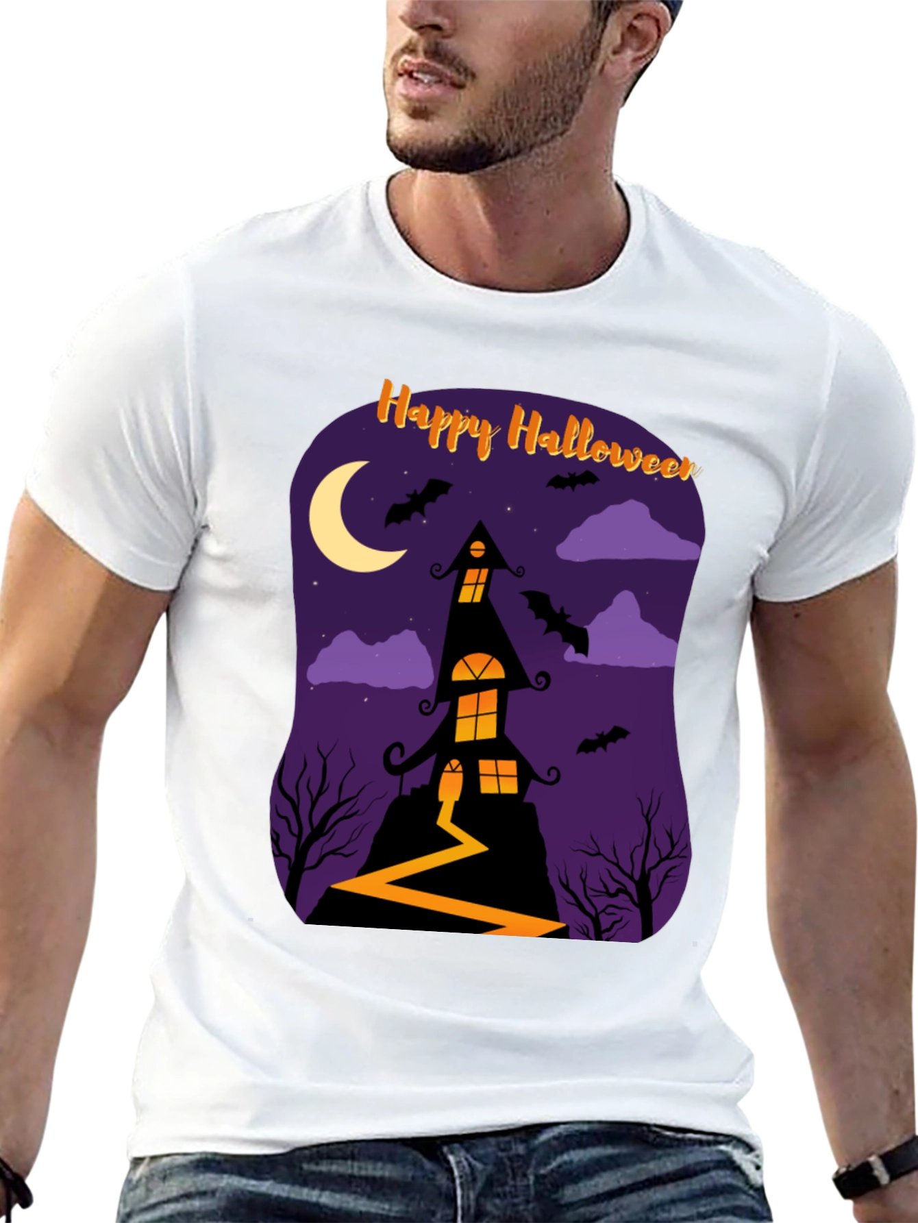 Happy Halloween Haunted House T-Shirt