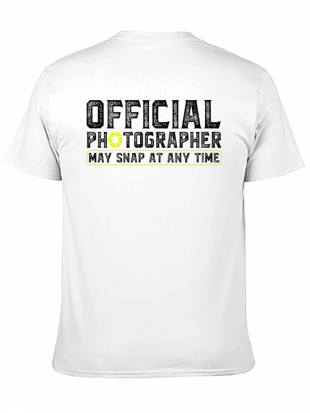 Official Photographer Graphic Tee - Camera Shutter Design