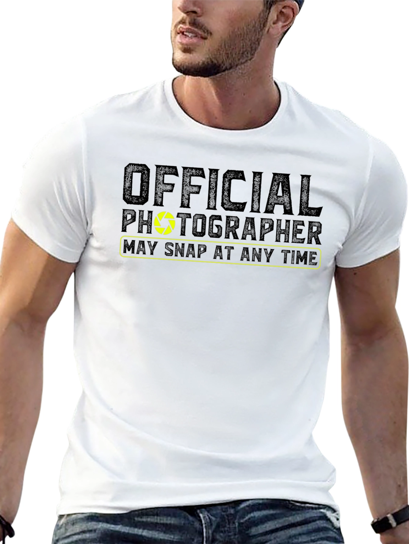 Official Photographer Graphic Tee - Camera Shutter Design