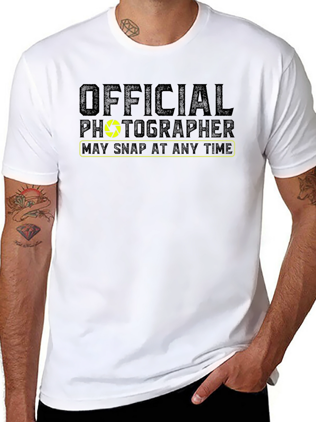 Official Photographer Graphic Tee - Camera Shutter Design