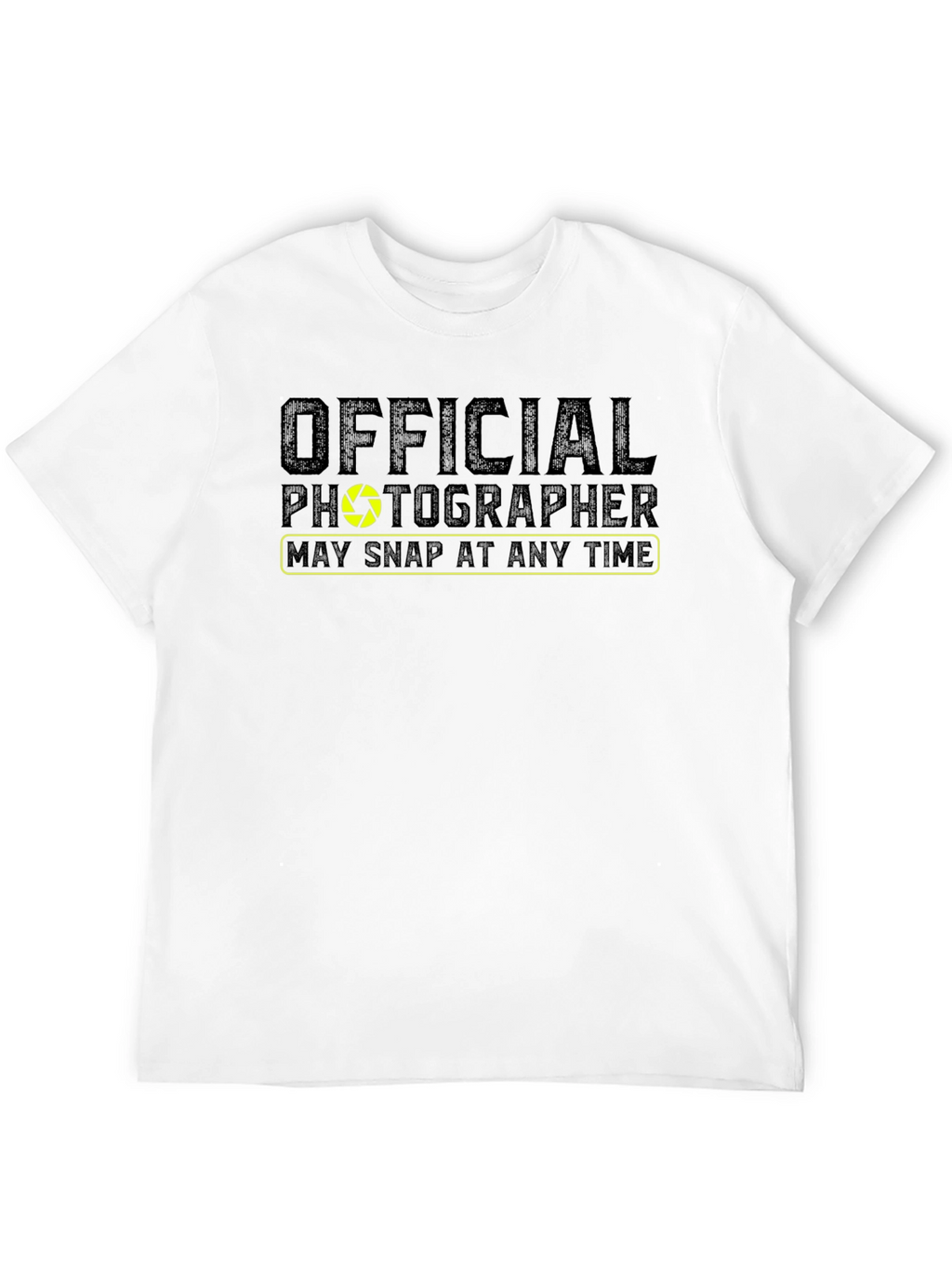 Official Photographer Graphic Tee - Camera Shutter Design