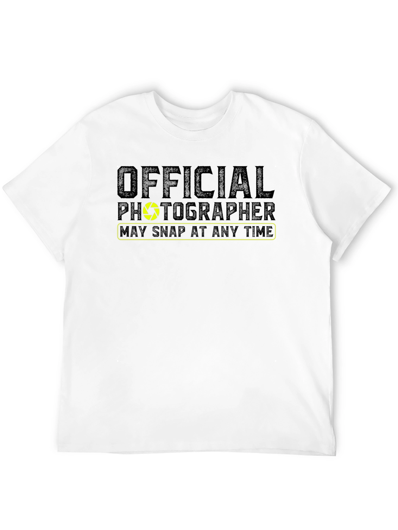 Official Photographer Graphic Tee - Camera Shutter Design